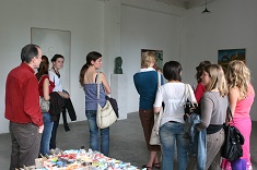 Sommerkurs der FU Berlin im Atelier von Peter Bömmels am 16.08.2010